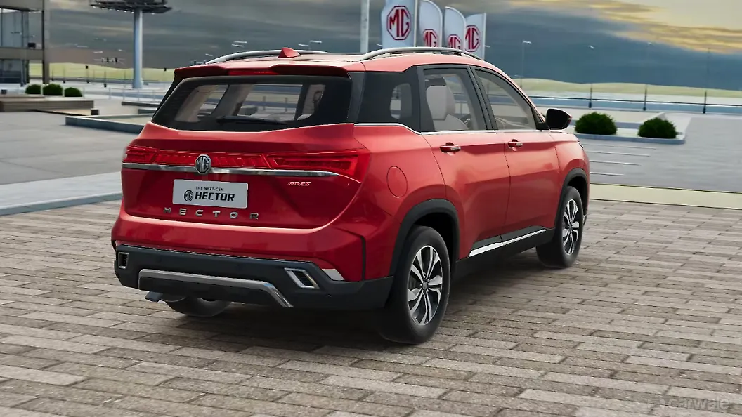 MG Hector Plus Right Rear Three Quarter
