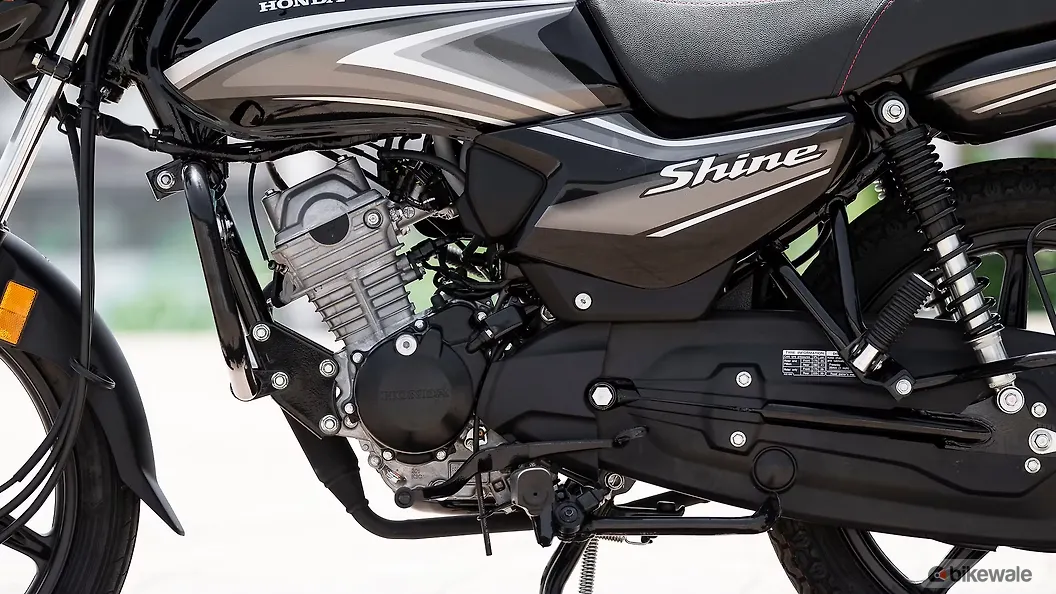 Honda Shine 100 Engine From Left Image BikeWale