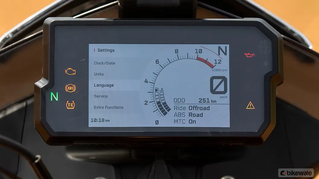 KTM 390 Adventure Gear Shift Indicator Image BikeWale