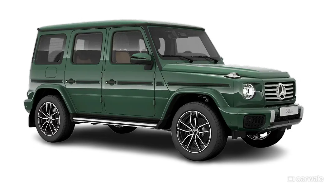 मर्सिडीज़ बेंज़ G-क्लास ठीक सामने तीन चौथाई