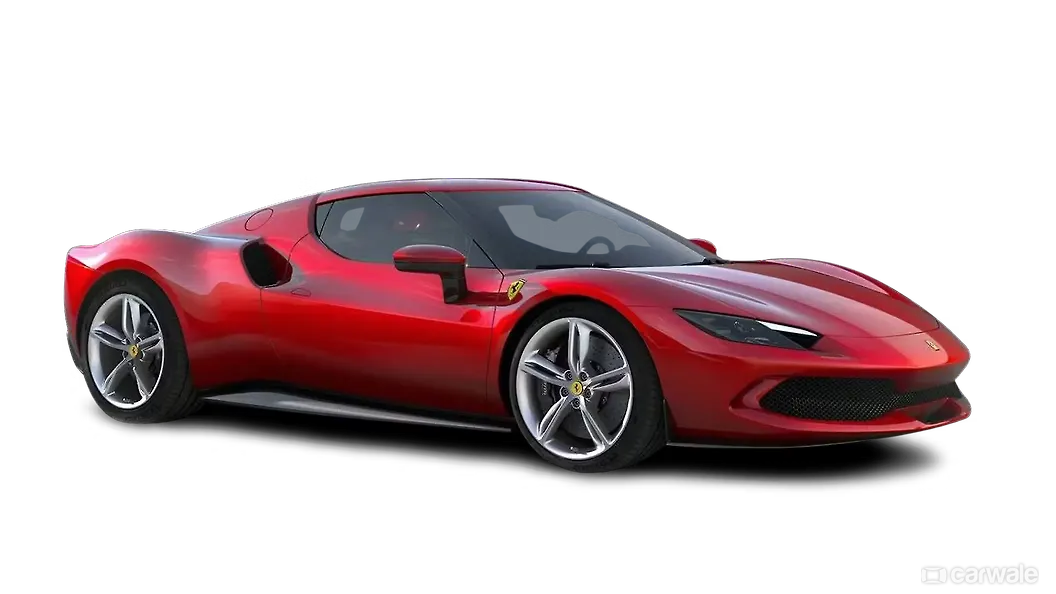 फ़रारी 296 जीटीबी ठीक सामने तीन चौथाई