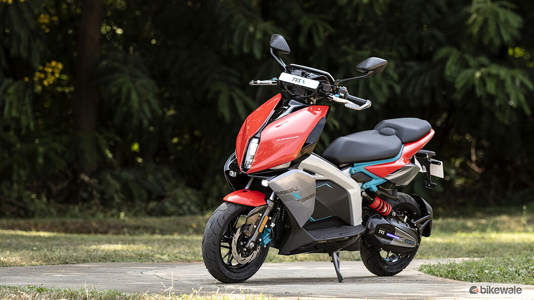 TVS X Left Front Three Quarter Image – BikeWale