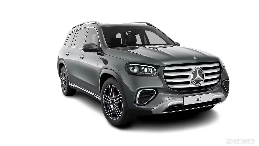 मर्सिडीज़ बेंज़ जीएलएस ठीक सामने तीन चौथाई