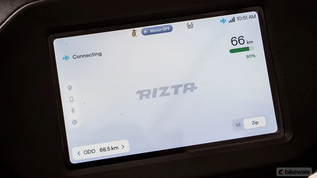Ather Rizta TFT / Instrument Cluster Image – BikeWale