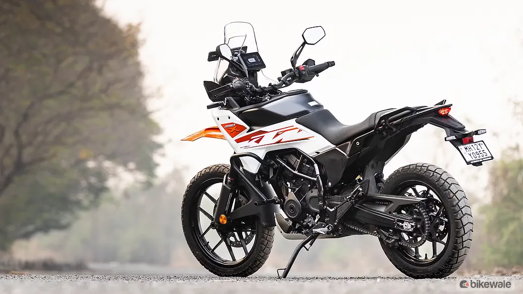 KTM 390 Adventure X Left Rear Three Quarter Image – BikeWale
