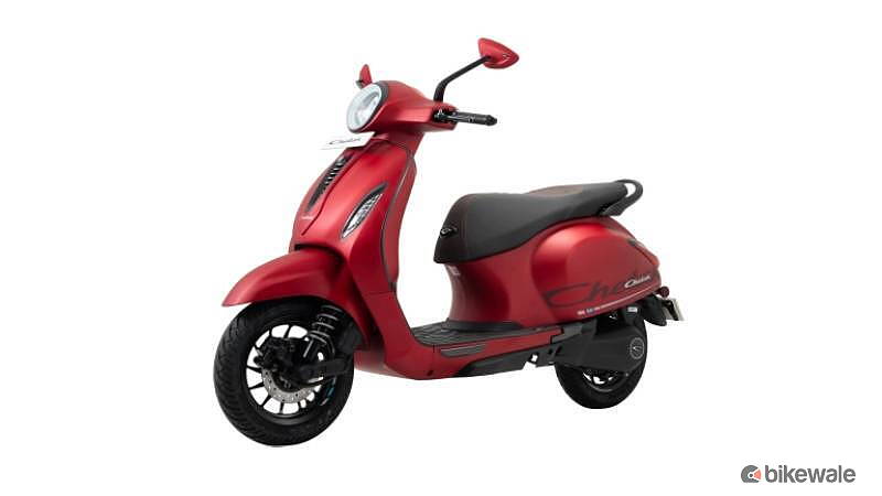 Bajaj Chetak Left Front Three Quarter Image – BikeWale