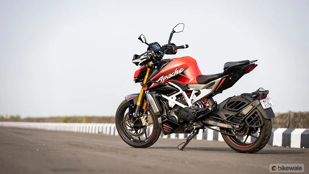 TVS Apache RTR 310 Left Rear Three Quarter Image – BikeWale