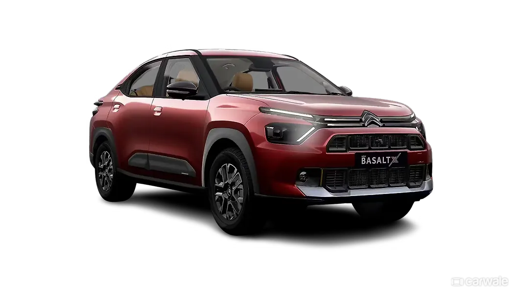सिट्रोएन बसॉल्ट X ठीक सामने तीन चौथाई