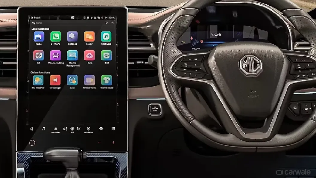 एमजी हेक्टर स्टीयरिंग माउंटेड कंट्रोल्स