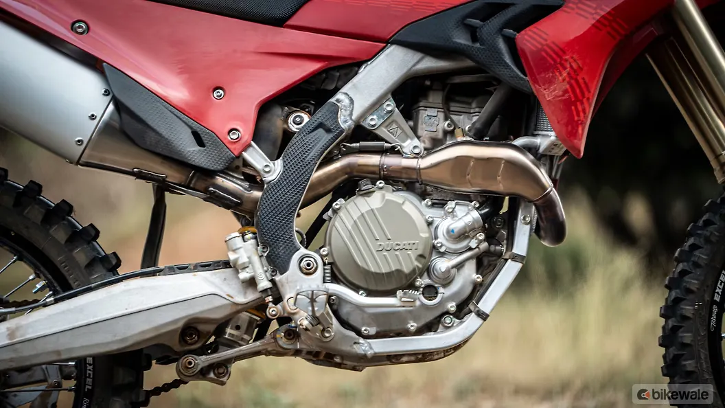 Ducati Desmo450 MX Engine From Right Image – BikeWale