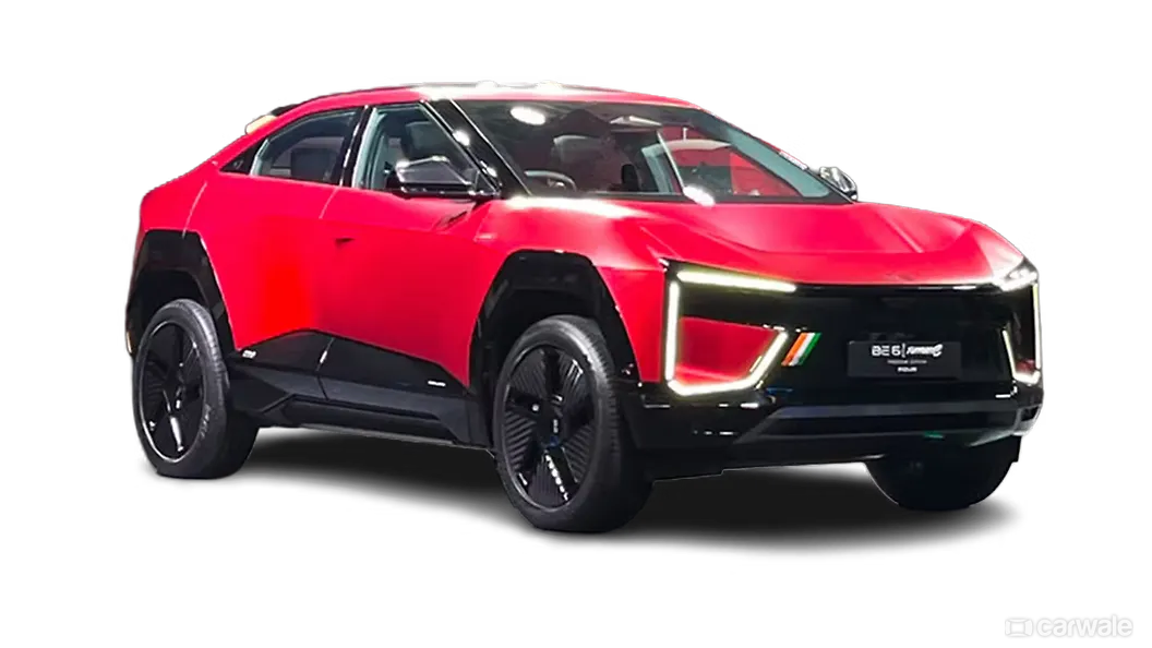 महिंद्रा BE 6 FE 2026 ठीक सामने तीन चौथाई