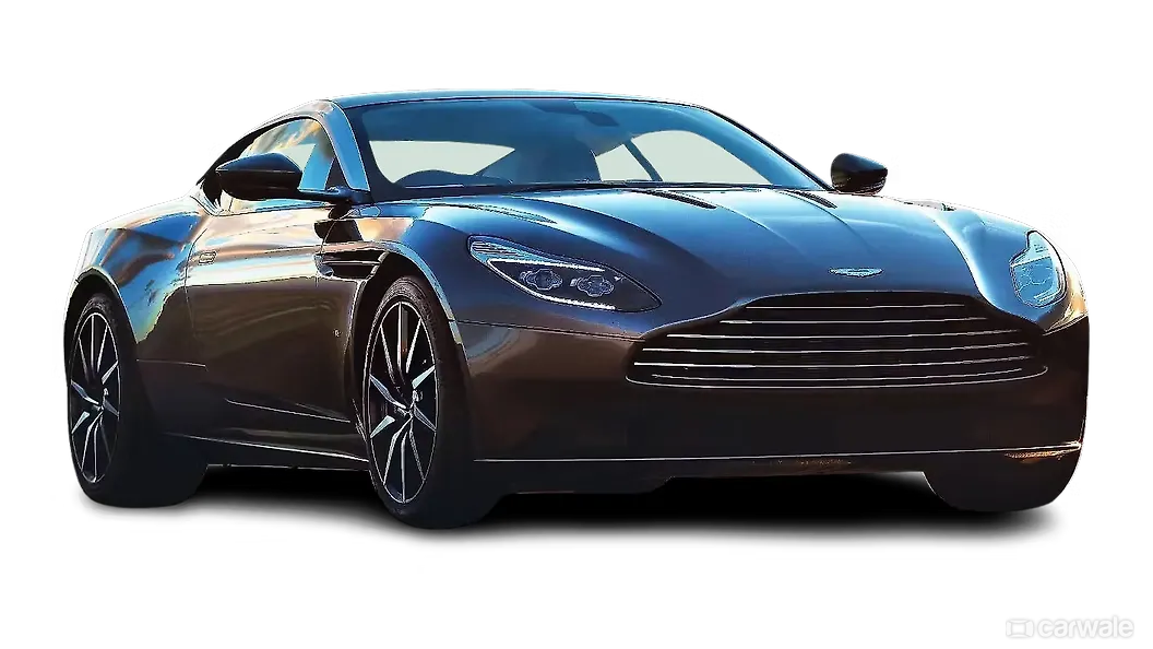 एस्टन मार्टिन db11 ठीक सामने तीन चौथाई