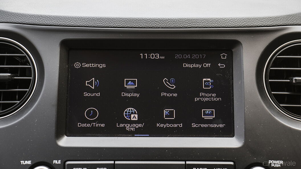 Hyundai Xcent Infotainment System