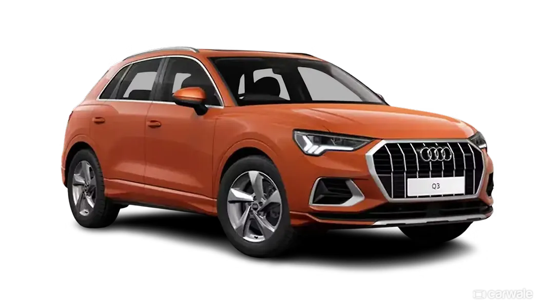 ऑडी q3 ठीक सामने तीन चौथाई