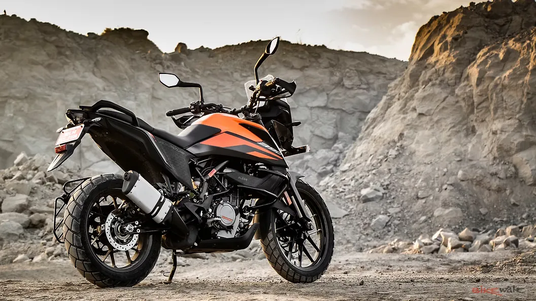 KTM 390 Adventure [2021] Rear View Image – BikeWale