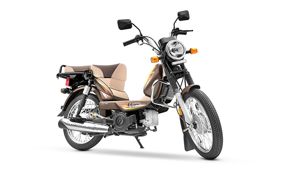 TVS XL100 Heavy Duty Front Three-Quarter Image – BikeWale