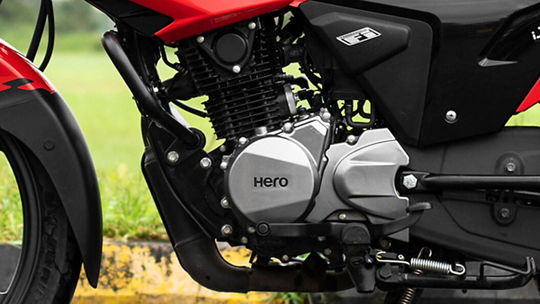 Hero Glamour Engine From Left Image BikeWale