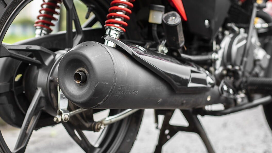 Glamour bike cheap silencer cover