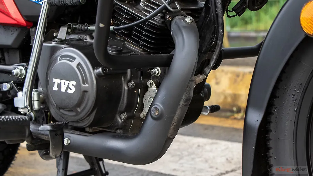 TVS Star City Plus Engine From Right Image BikeWale