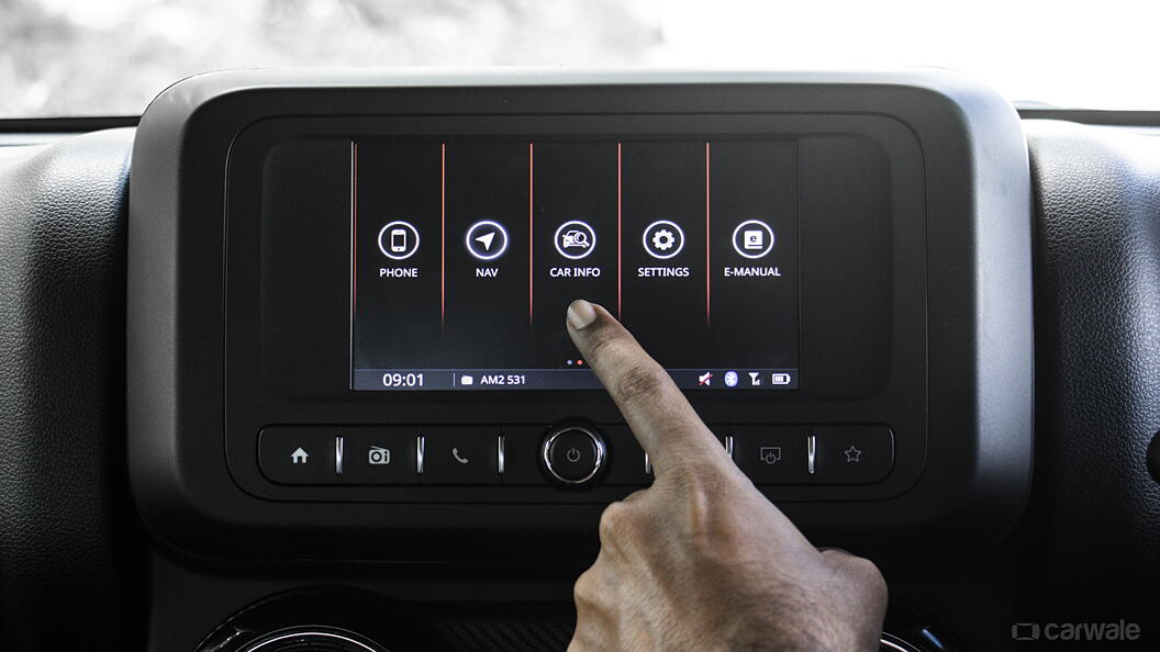 Thar Infotainment System Image, Thar Photos in India - CarWale