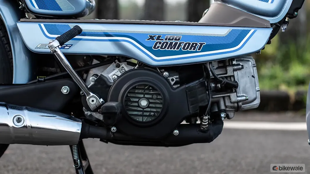 TVS XL 100 Comfort Engine From Left Image BikeWale