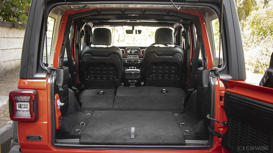 Wrangler Bootspace Rear Seat Folded Image, Wrangler Photos in India ...