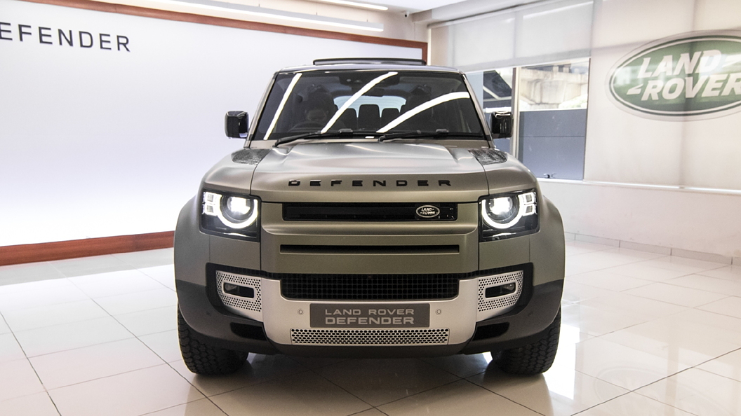 land rover defender rear view