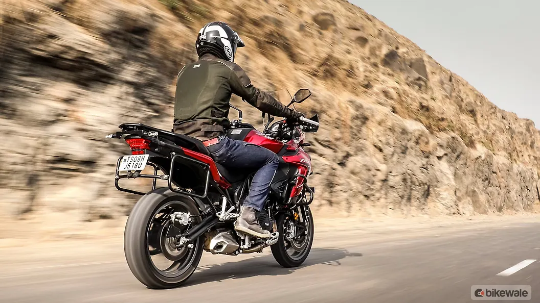 Benelli TRK 502 [2020-2024] Right Rear Three Quarter Image – BikeWale