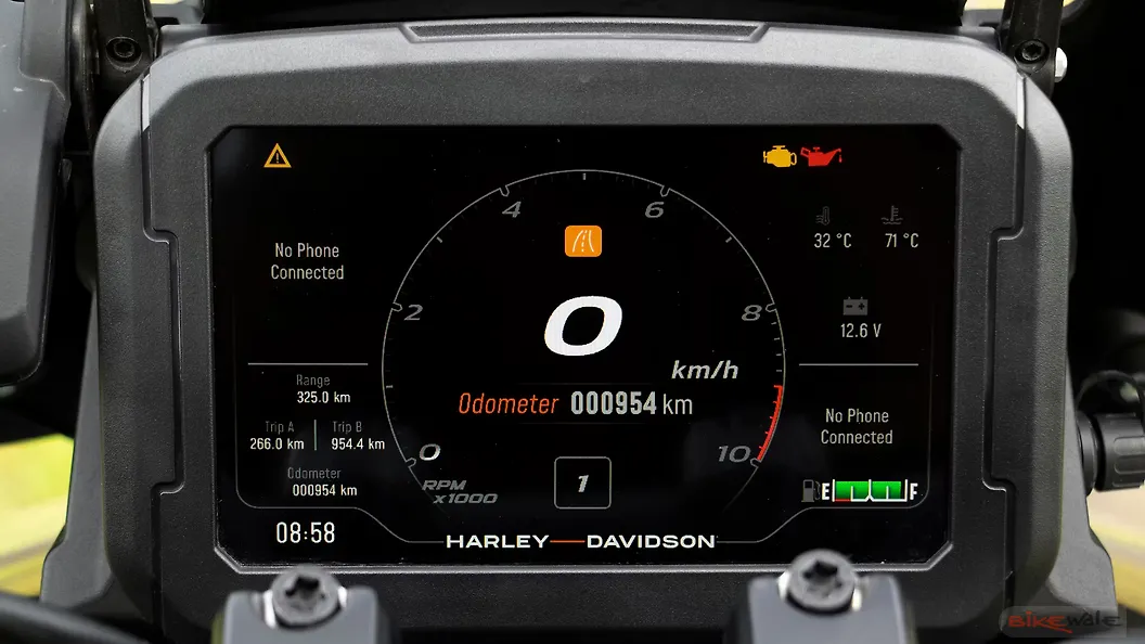Harley-Davidson PAN America 1250 [2022] Odometer Image – BikeWale