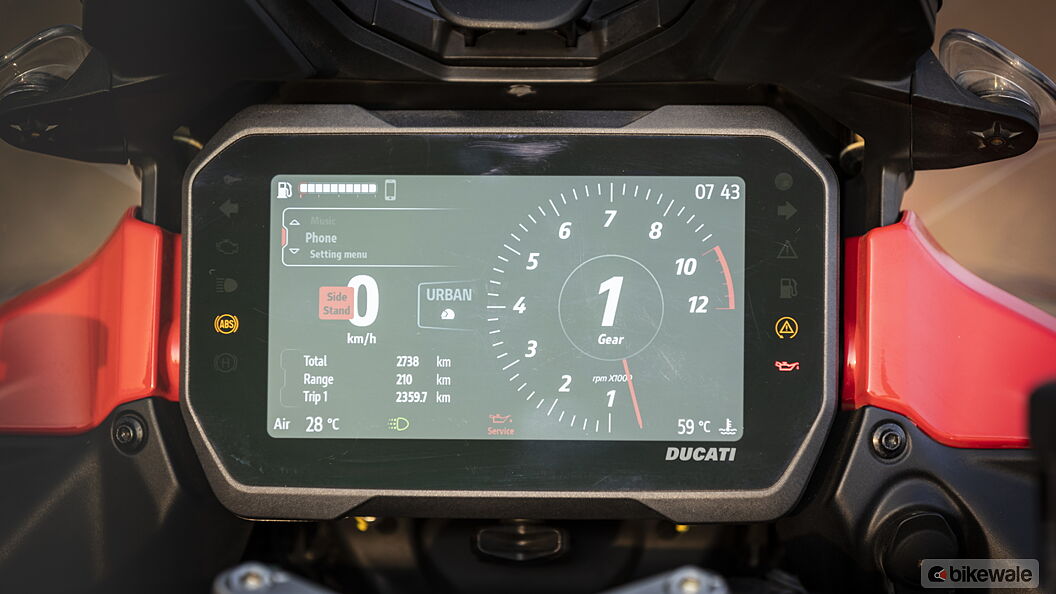 Ducati Multistrada V4 Average Speed Indicator