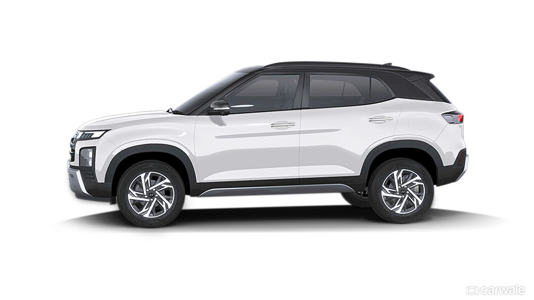 Hyundai Creta Atlas White with abyss black roof Colour - CarWale