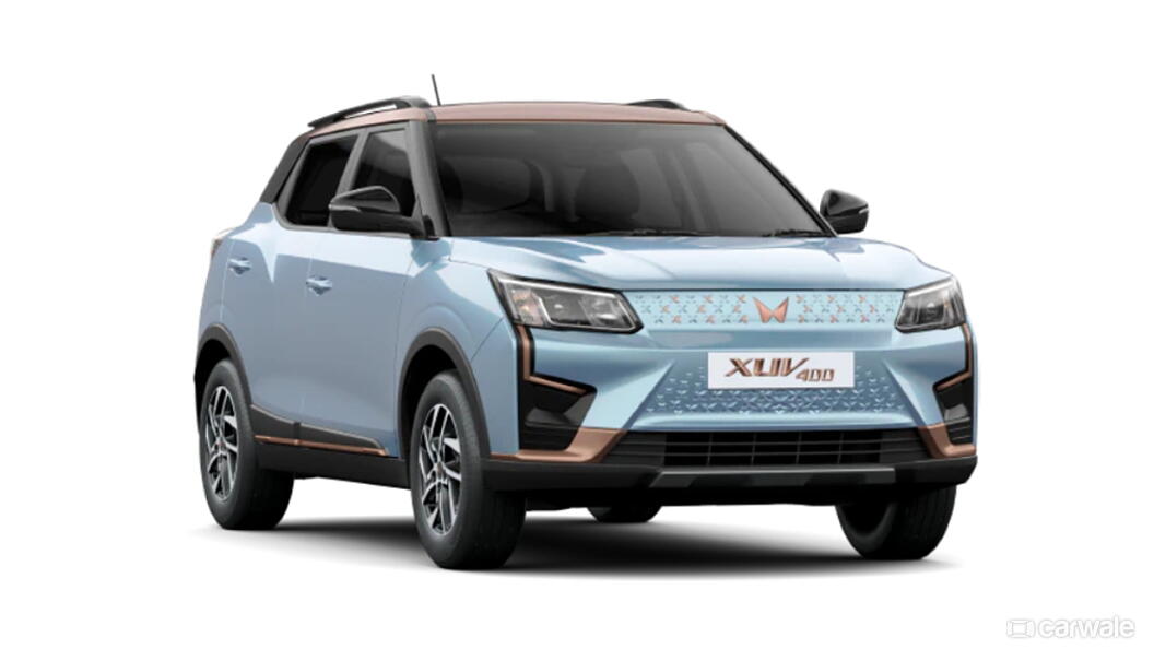 Mahindra XUV400 Satin Copper, Arctic Blue Colour - CarWale