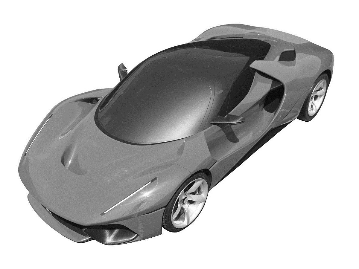 Patent pictures of LaFerrari-based concept leak - CarWale