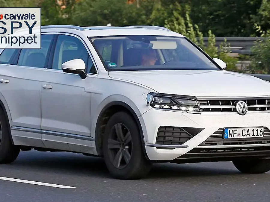 2018 Volkswagen Touareg spied testing - CarWale