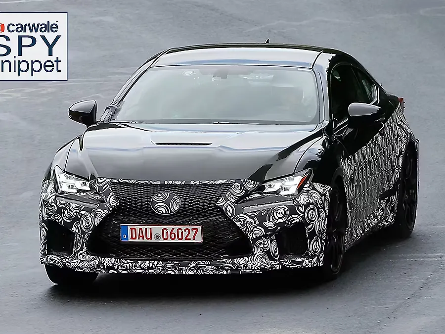 LEXUS　RCF Lexus spotted testing the RC F on the 'Ring - CarWale