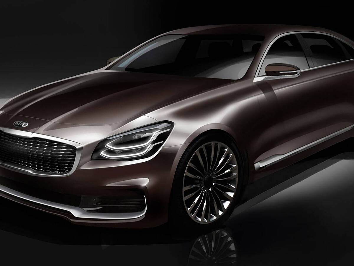 Kia teases design sketches of the new K900 luxury sedan CarWale