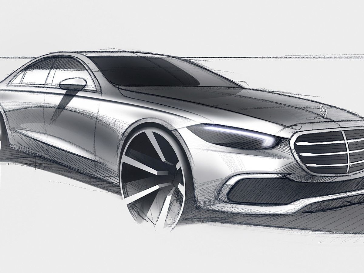 New Mercedes-Benz S-Class teased in design sketch ahead of 2 ...