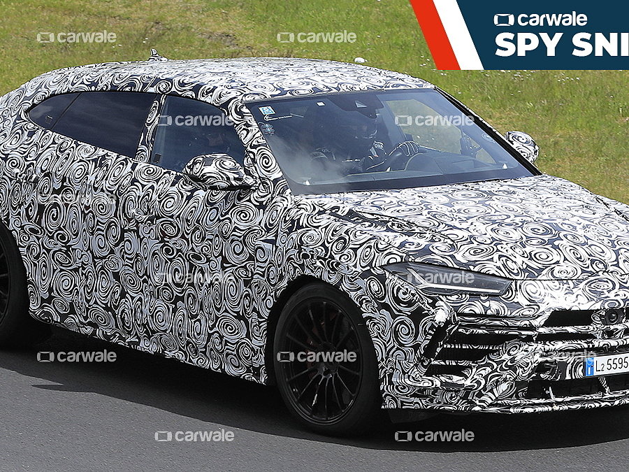Lamborghini Urus facelift continues testing; spotted at the Nurburgring -  CarWale