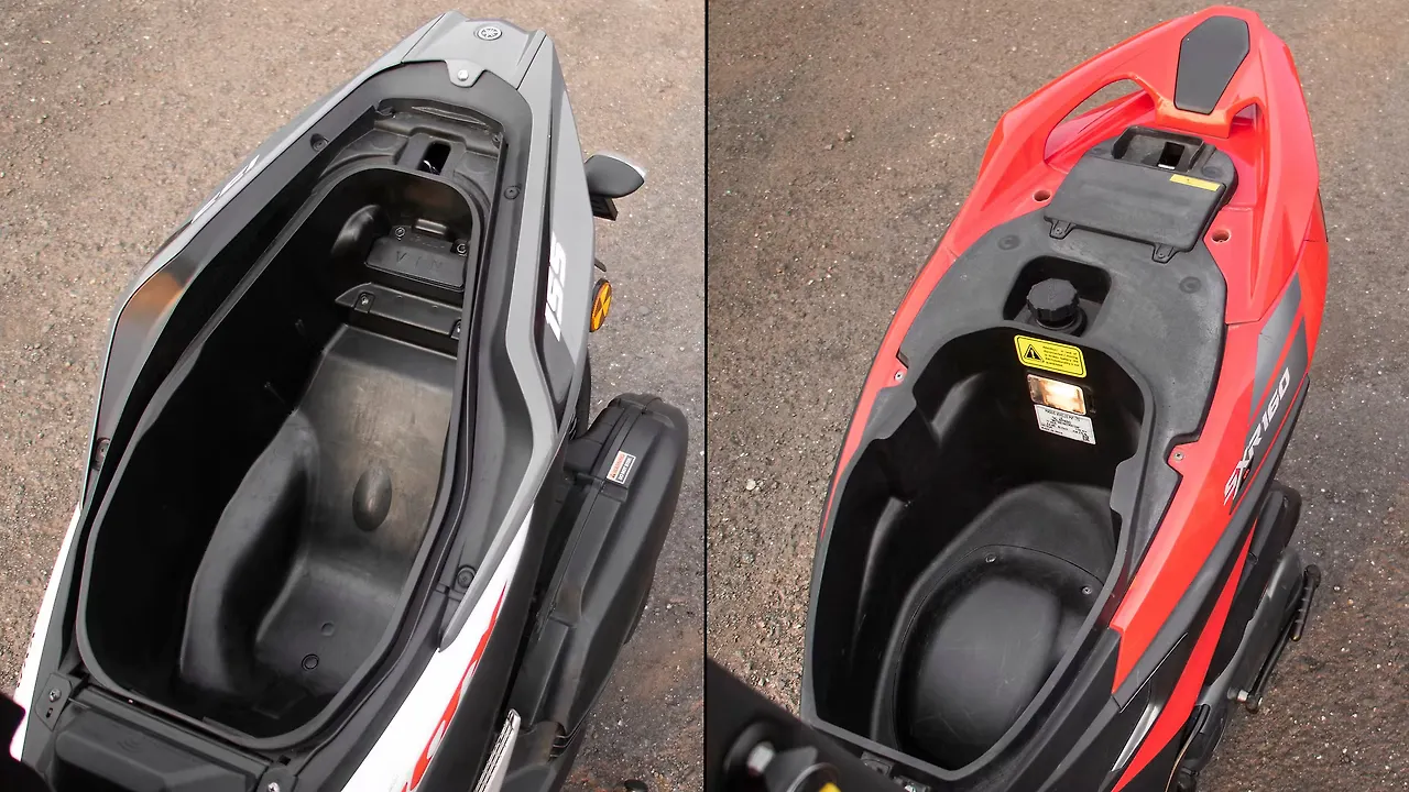 Yamaha Aerox 155 vs Aprilia SXR 160: Maxi-Scooter Comparison Test Review -  BikeWale