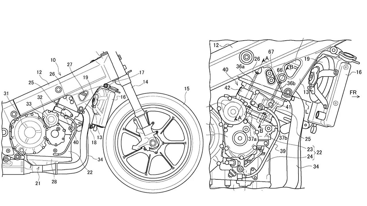 Suzuki Hayabusa patent drawing
