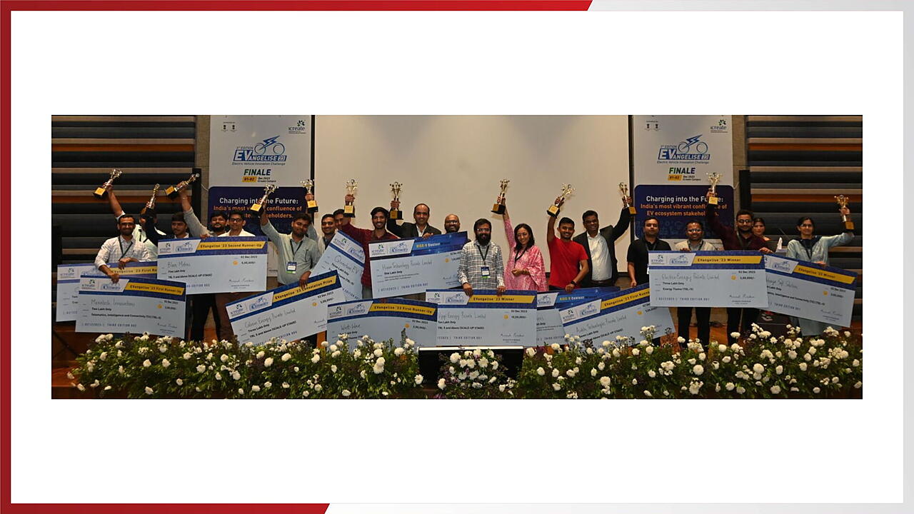 iCreate Awards INR 42 Lakh To EV Innovators In EVangelise 