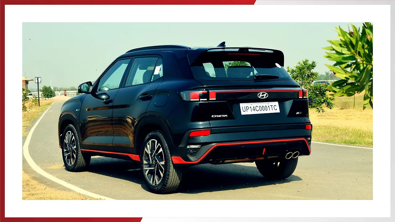 Hyundai Creta N-Line review mobility outlook rear quarter Hyundai Creta N-Line review mobility outlook rear quarter
