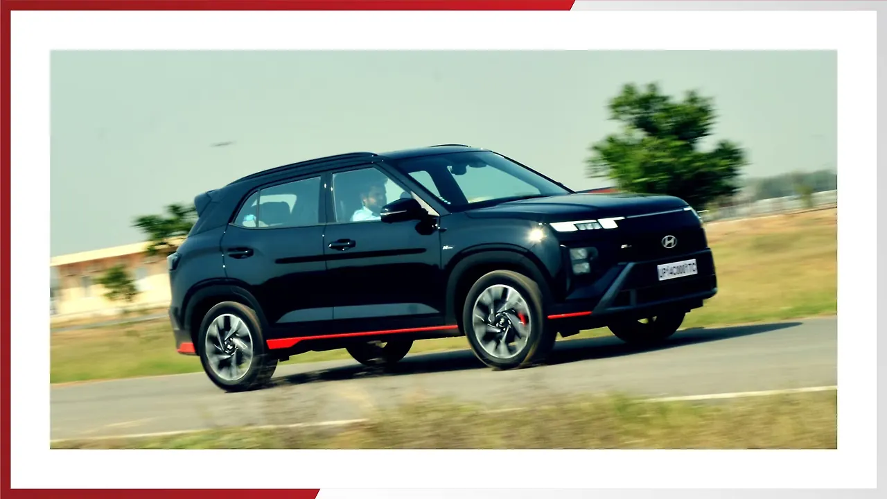 Hyundai Creta N-Line review mobility outlook front panning Hyundai Creta N-Line review mobility outlook front panning