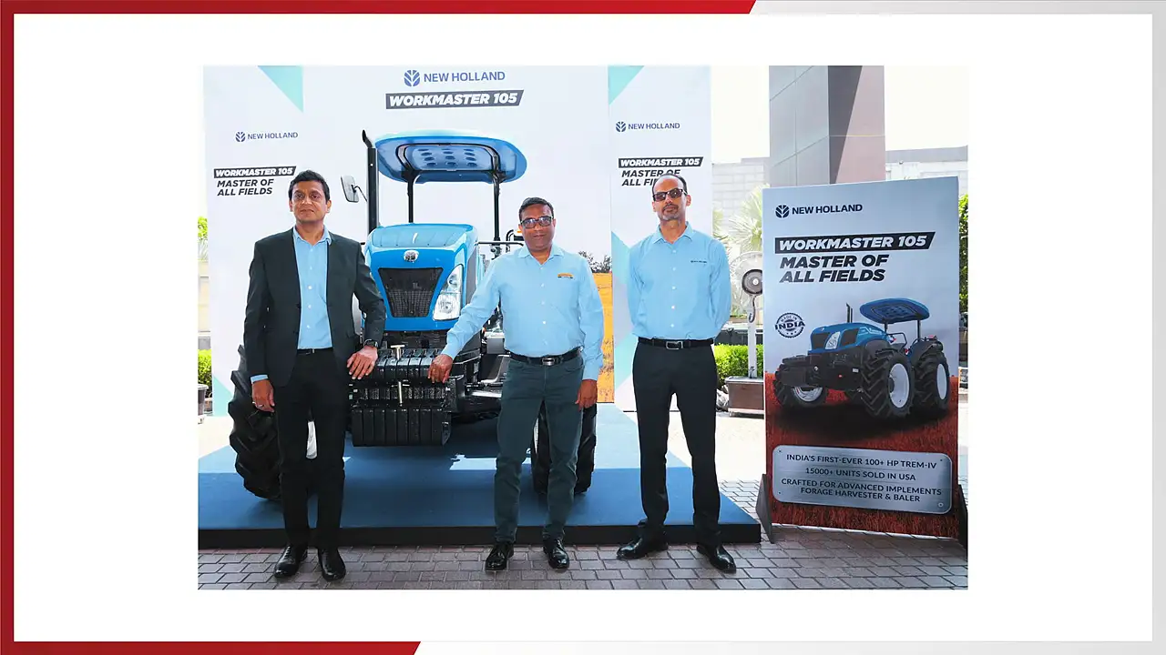 New Holland Launches Workmaster 105 Tractor In India At INR 29.5lakh mobility outlook