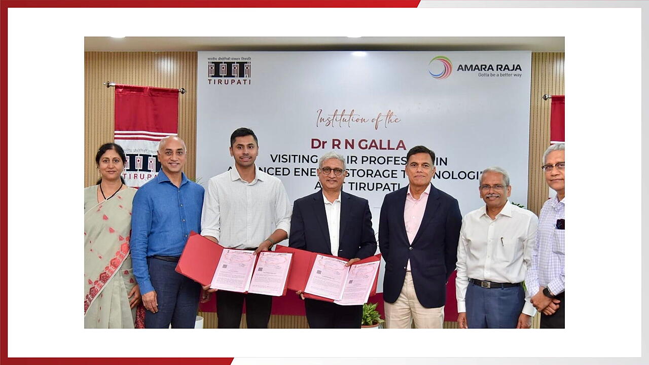 Amara Raja Establishes Dr R N Galla Chair Professorship At IIT Tirupati mobility outlook