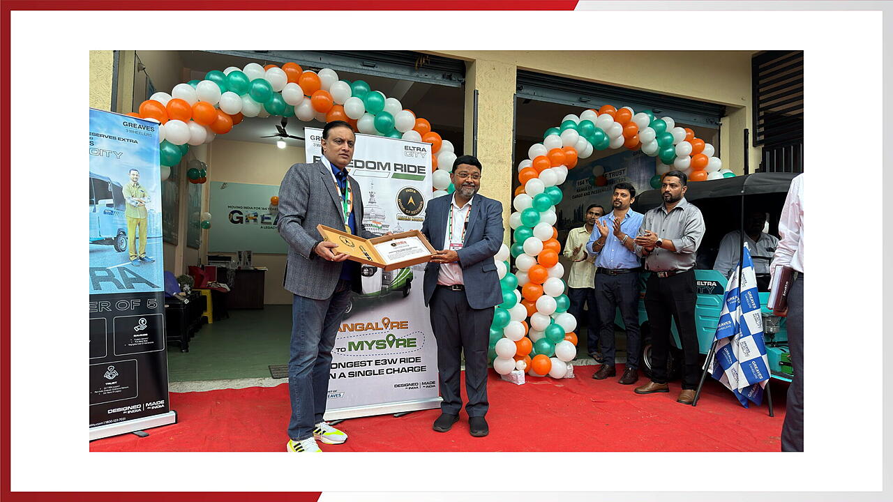 Greaves Eltra City Sets Record For Longest E3W Ride In India mobility outlook Greaves Eltra City Sets Record For Longest E3W Ride In India mobility outlook
