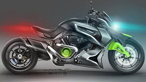 Hyosung ST7 Power Cruiser concept bike rendered