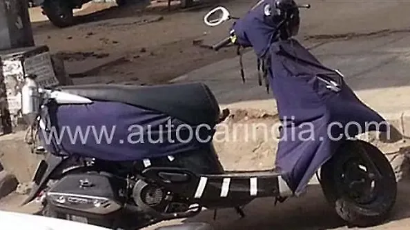 Camouflaged TVS Scooty spied Camouflaged TVS Scooty spied