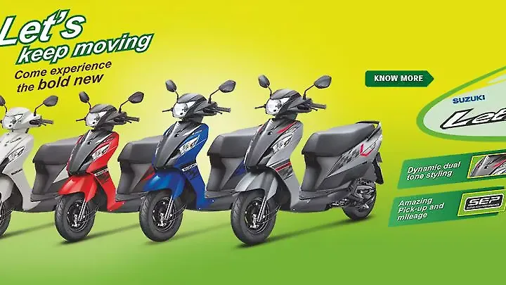 Suzuki India introduces dual tone colours for the Let's Suzuki India introduces dual tone colours for the Let's