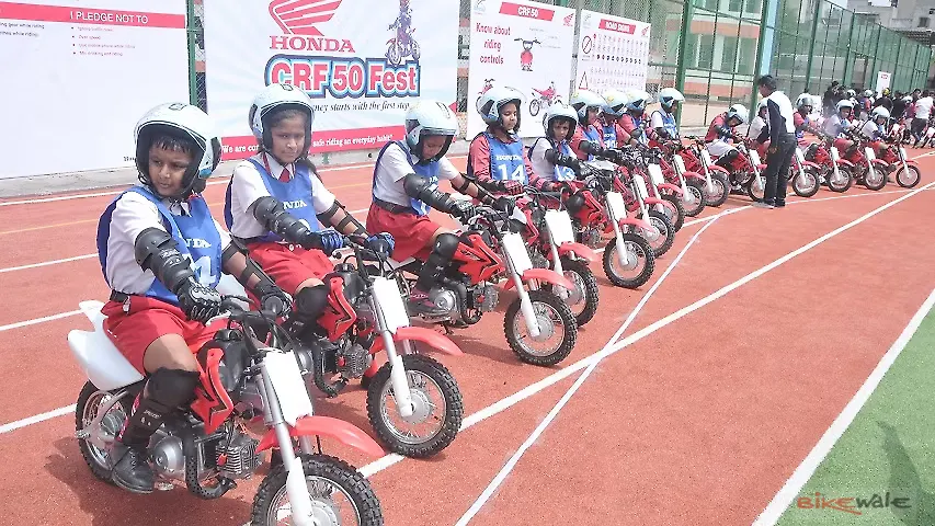 Honda promotes safety for children at Honda CRF 50 Fest Honda promotes safety for children at Honda CRF 50 Fest